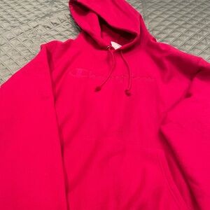 Red Champion hoodie XL size